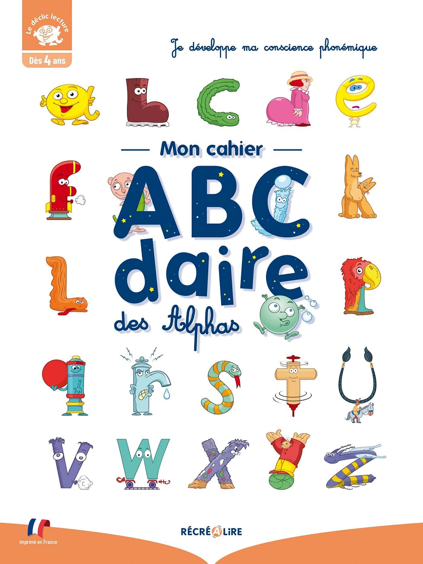 CAHIER ACTIVITES ABECEDAIRE LES ALPHAS