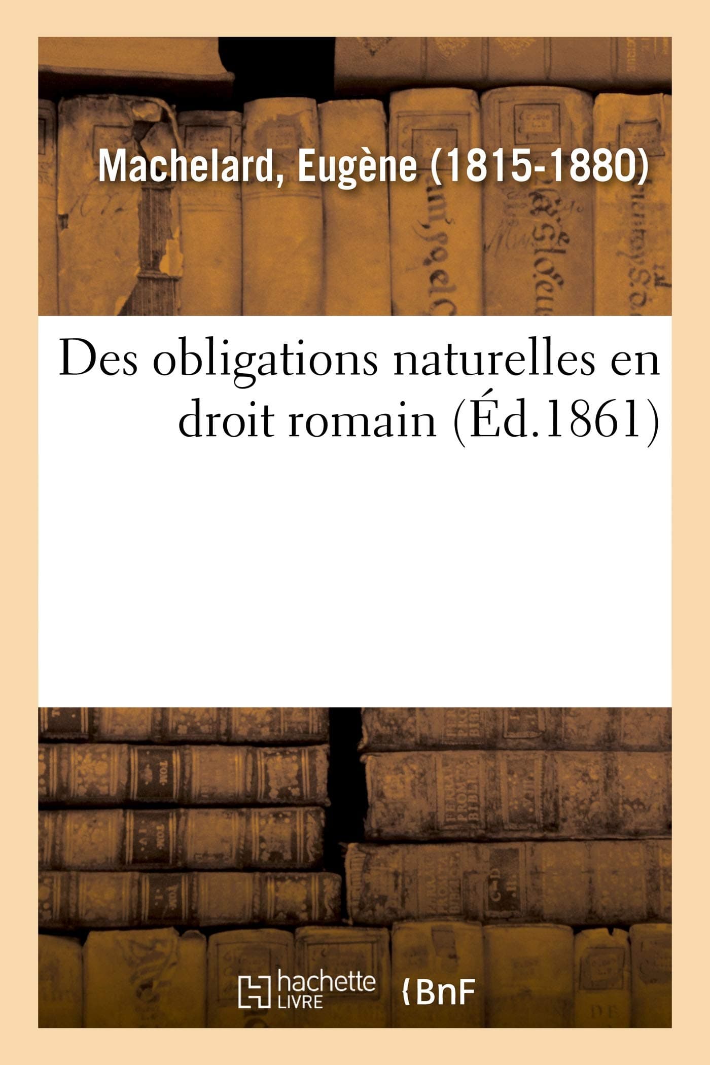 Des obligations naturelles en droit romain